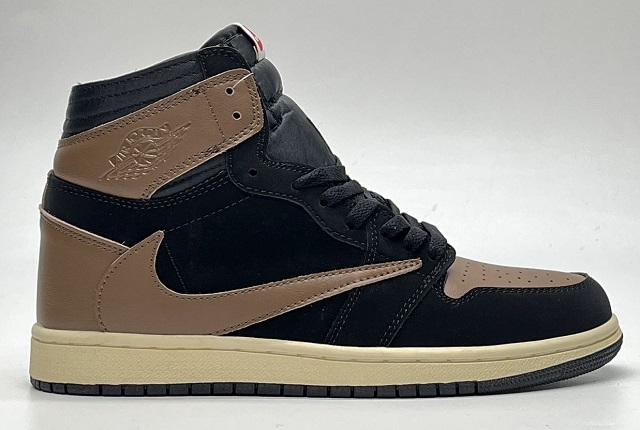 Women Jordan Shoes 1 Grade AAA Travis Scott Black Mocha - Click Image to Close